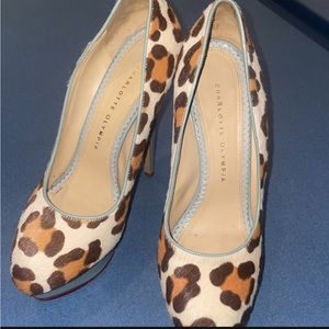 Charlotte Olympia Cheetah Print Heels